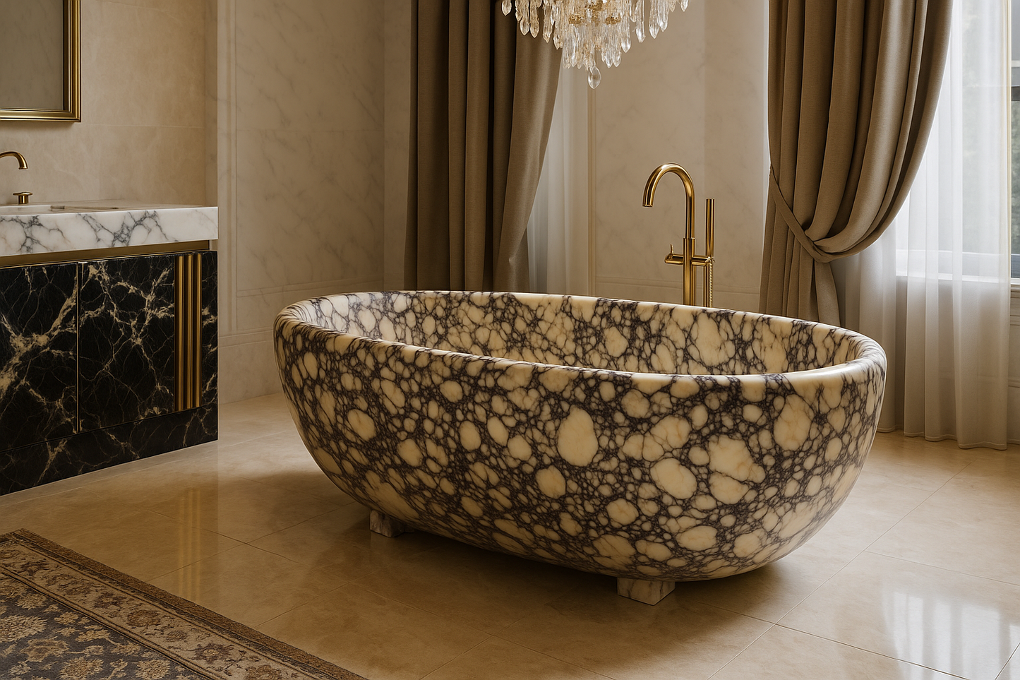 Calacatta Marble Bathtub