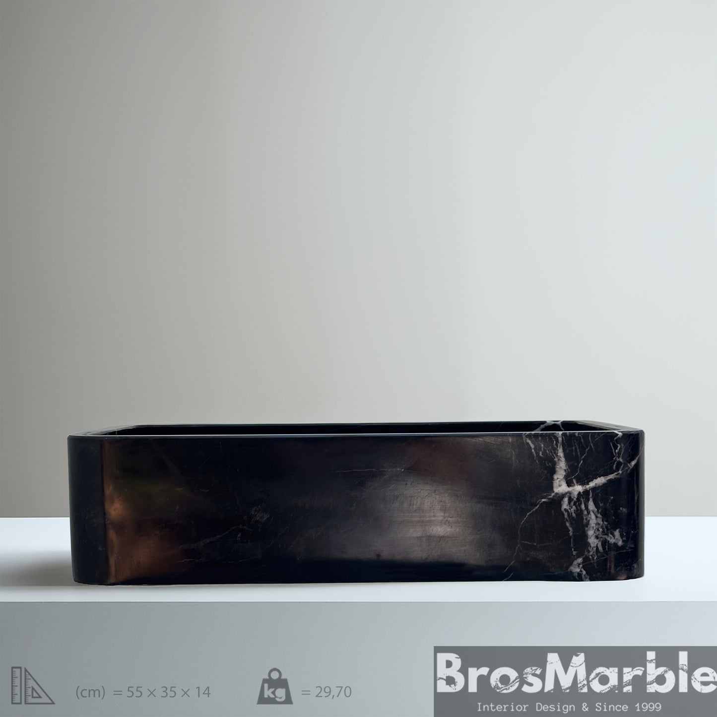 Black Marble Sink | Handmade Natural Stone Bathroom Basin