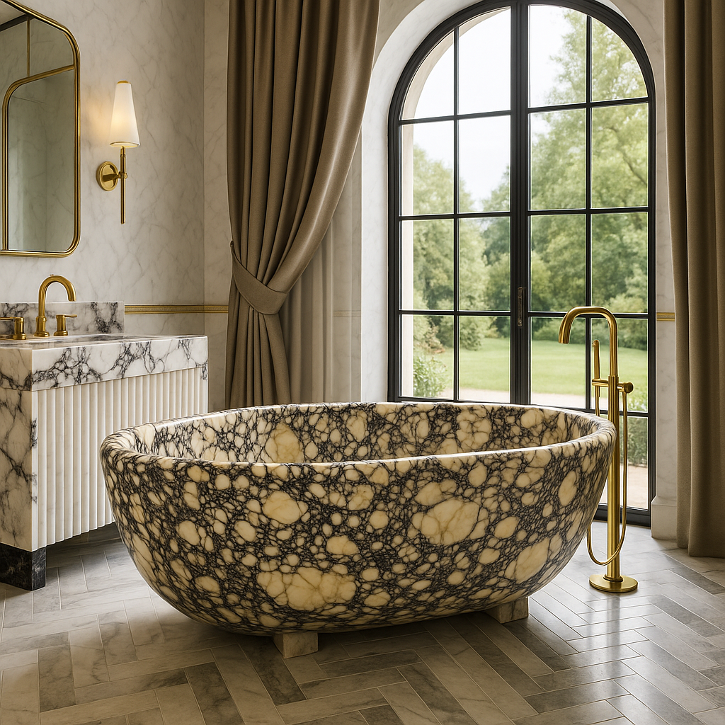 Calacatta Marble Bathtub