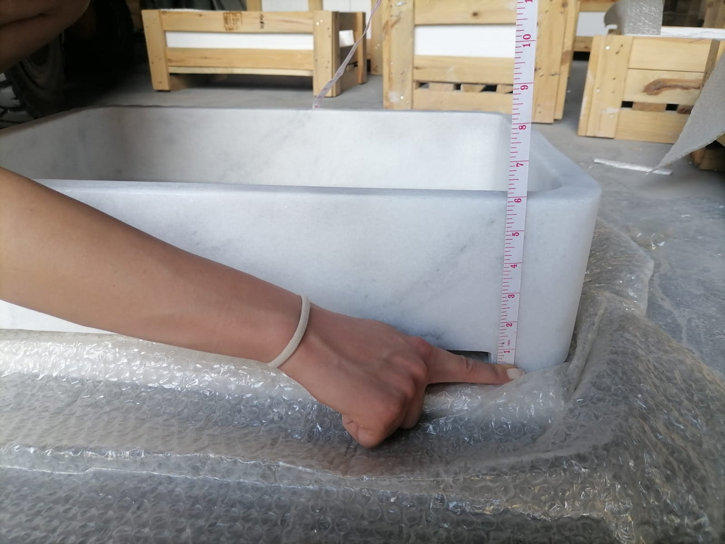 Elegant Carrara marble surface showcasing classic white and gray veining for luxurious interior designs