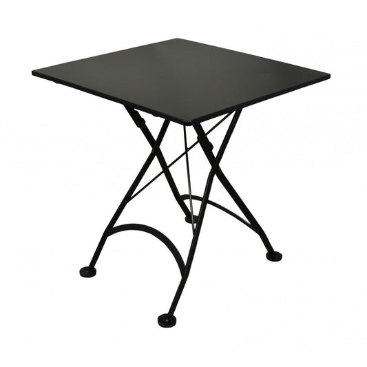 Five Piece Dining Set with 28" Square Steel Table and Four 5508 Folding Chairs.
