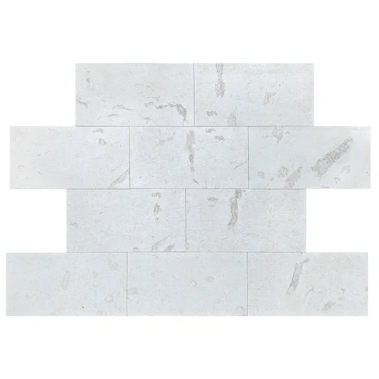 Shell Stone White Fossil Limestone Tumbled Pavers - Full Truckload.