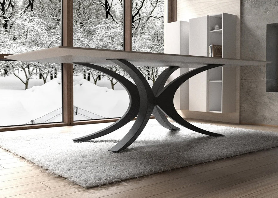 Sturdy matte black furniture designed for durability and elegant home decor.