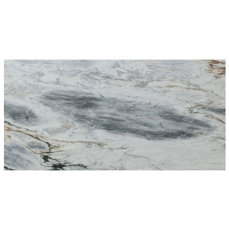 Exquisite Aqua White Exotic Marble slab showcasing elegant natural patterns for upscale interior design and architectural projects.