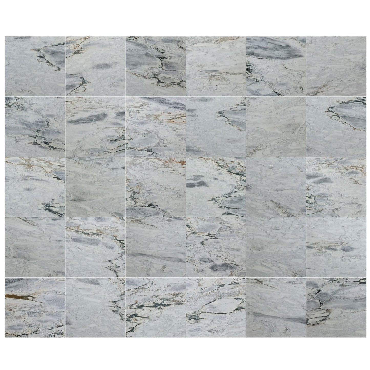Exquisite Aqua White Exotic Marble slab showcasing elegant natural patterns for upscale interior design and architectural projects.