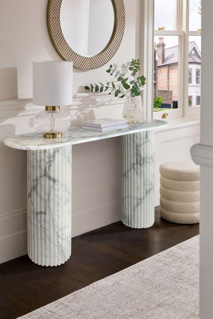 Elegant Arabescato marble surface showcasing exquisite natural veining and luxurious design for sophisticated interiors
