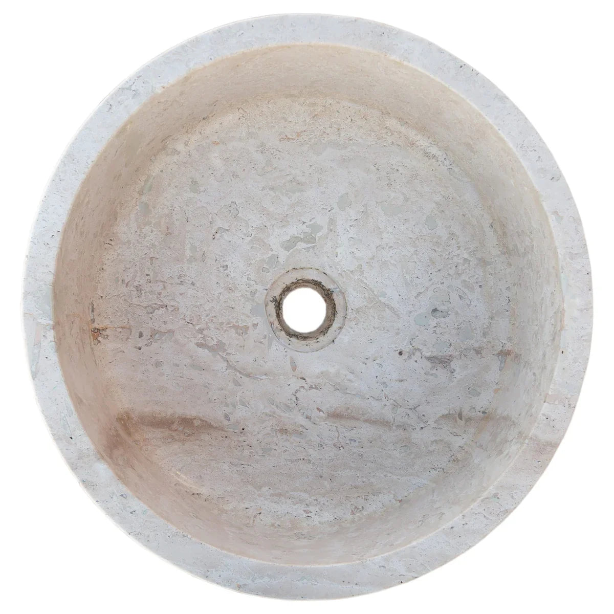 Elegant travertine sink showcasing natural stone texture for luxurious bathroom design and durability
