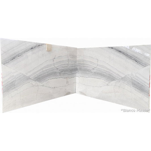 Bianco Massa White Bookmatching Marble Slabs Polished - Full Truckload.