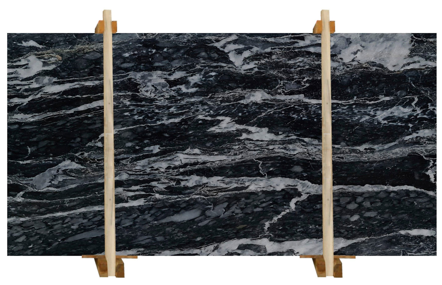 Black leopard inspired pattern on premium marble slabs showcasing elegance and durability for upscale interior design