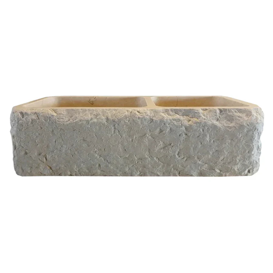 Botticino Beige farmhouse sink showcasing elegant design and durable natural stone for kitchen luxury