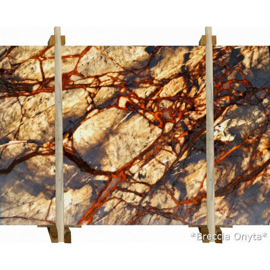 Breccia Onyta Marble Slabs Polished - Full Truckload.