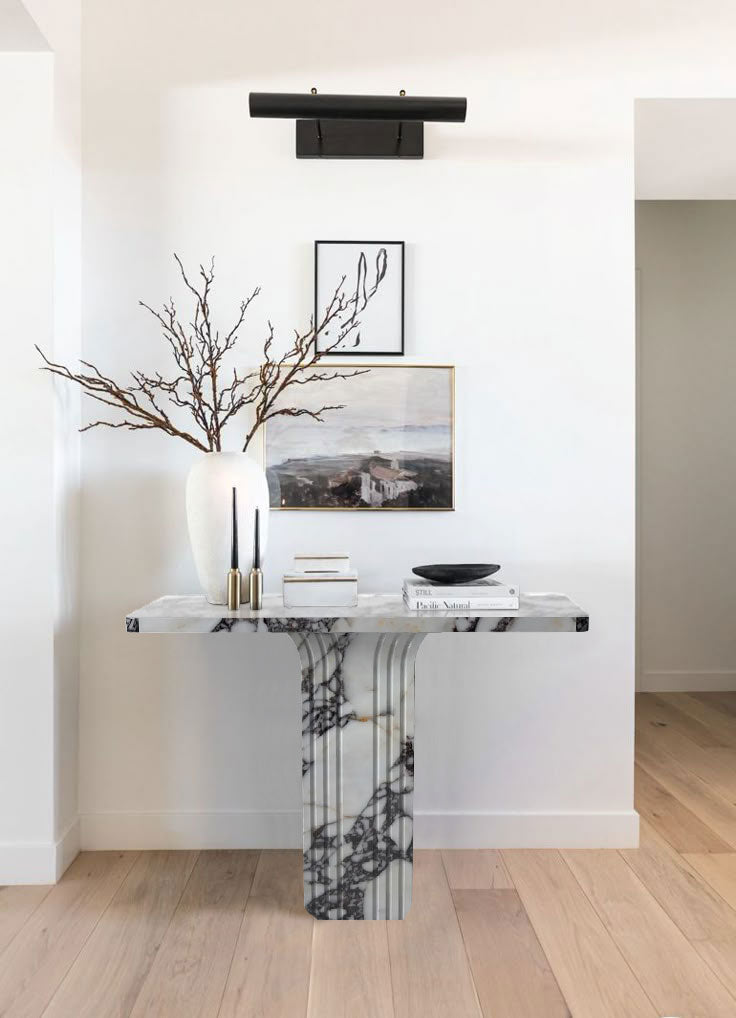 Elegant Calacatta Viola marble design showcasing luxury and sophistication for premium interior spaces