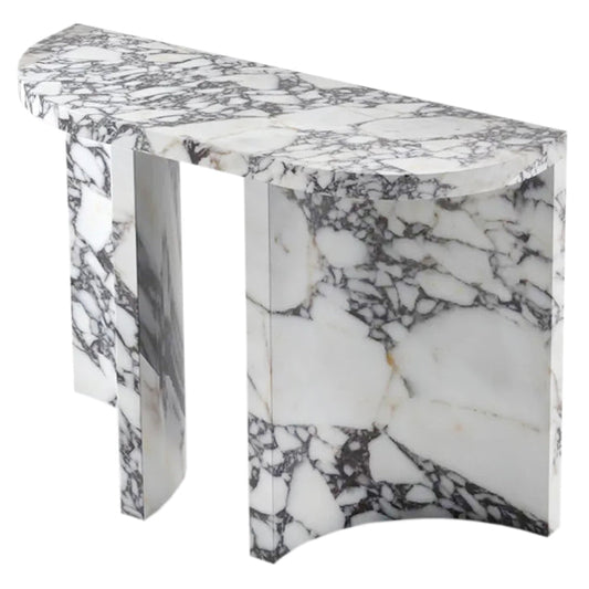 Calacatta Viola Marble Designer Arched Legs Console Polished.