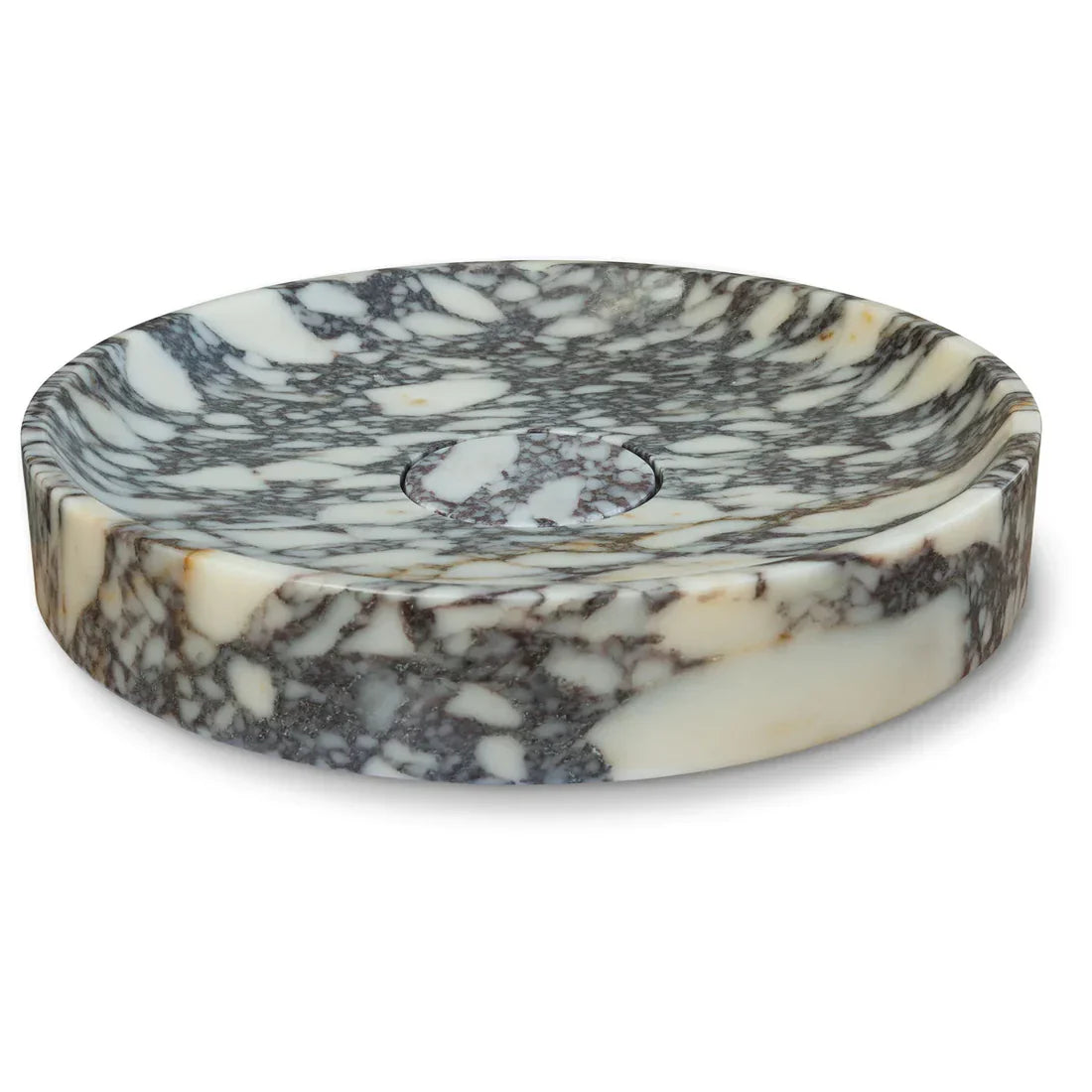 Calacatta Viola Marble Natural Stone Round Above Vanity Bathroom Sink Polished (D)15.5" (H)4.5".