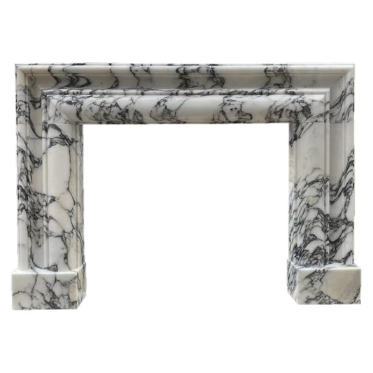 Calacatta Viola Marble Hand-carved Fireplace Mantel Polished (W)16.5" (L)61" (H)52".