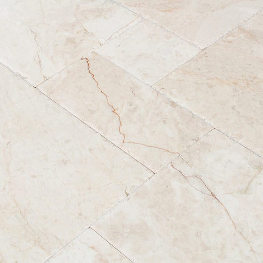 Cappuccino Beige Versailles Pattern Marble Tile - Livfloors Collection.