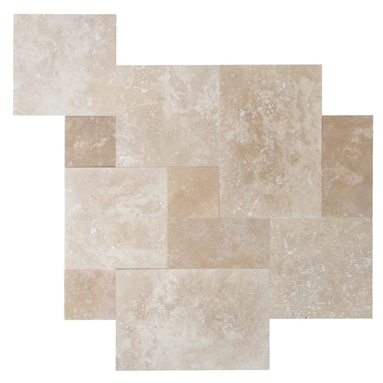 High-quality Denizli travertine stone showcasing natural textures and superior craftsmanship