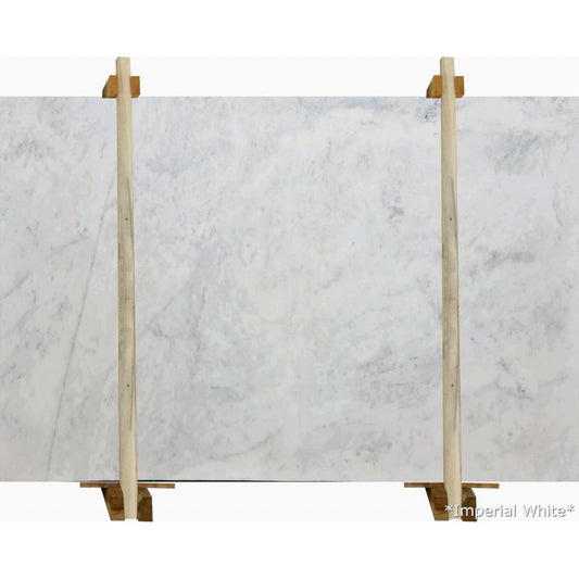 Imperial White Marble Slabs Polished - Livfloors Collection.