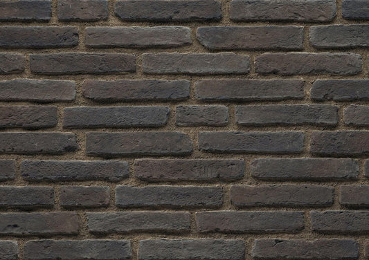 Ferrara Dark Grey Manufactured Stone Handmade Brick Veneer - Livfloors Collection.
