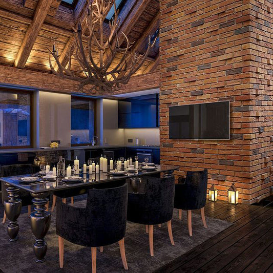 Loft Autumn Manufactured Stone Handmade Brick Veneer - Livfloors Collection.