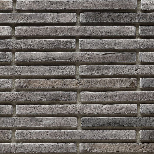 Maxima Smoke Manufactured Stone Handmade Brick Veneer - Livfloors Collection.