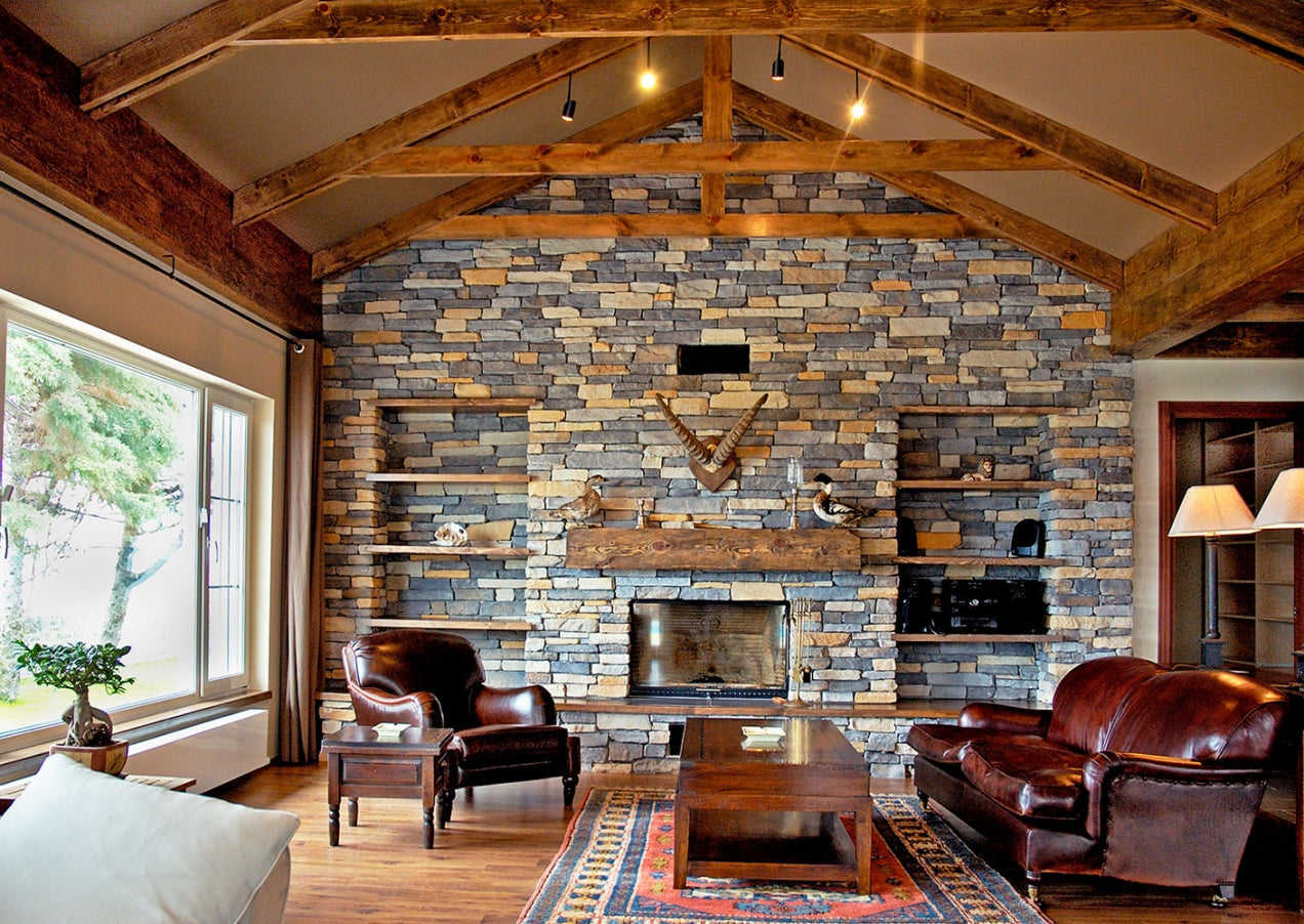 Sierra Sand Slate Look Manufactured Stone Handmade Veneer - Livfloors Collection.