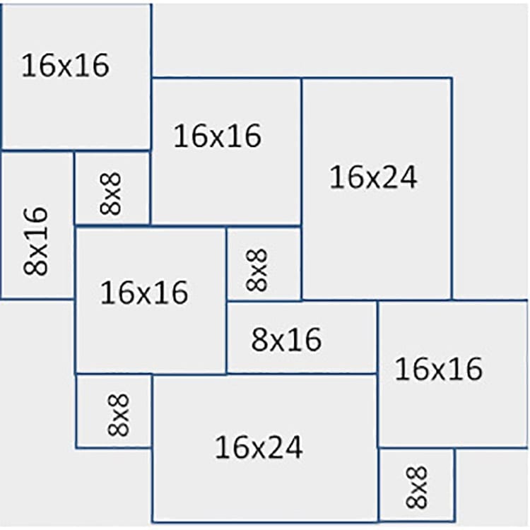 Philadelphia Antique Pattern Brushed, Chiseled, and Partially Filled - Full Truckload