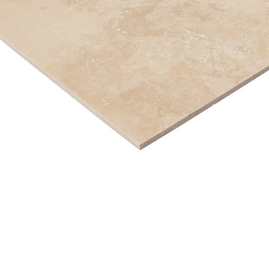 Medium Beige Premium Travertine Honed Floor and Wall Tile - Livfloors Collection.