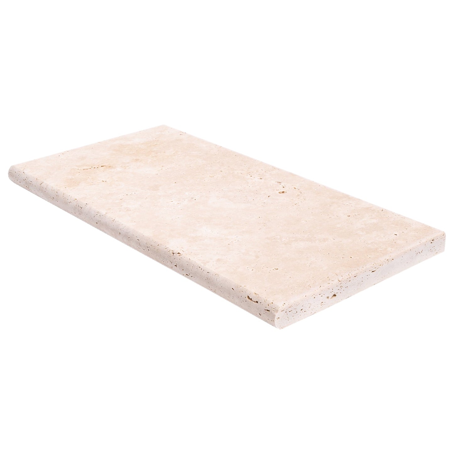 Miletos Ivory 12"x24" Tumbled Travertine Pool Coping - Full Truckload.
