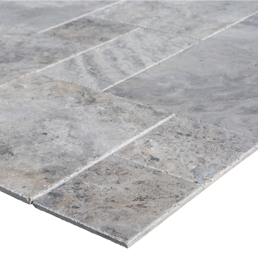 Silver Antique Pattern Brushed, Chiseled, and Partially Filled - Full Truckload