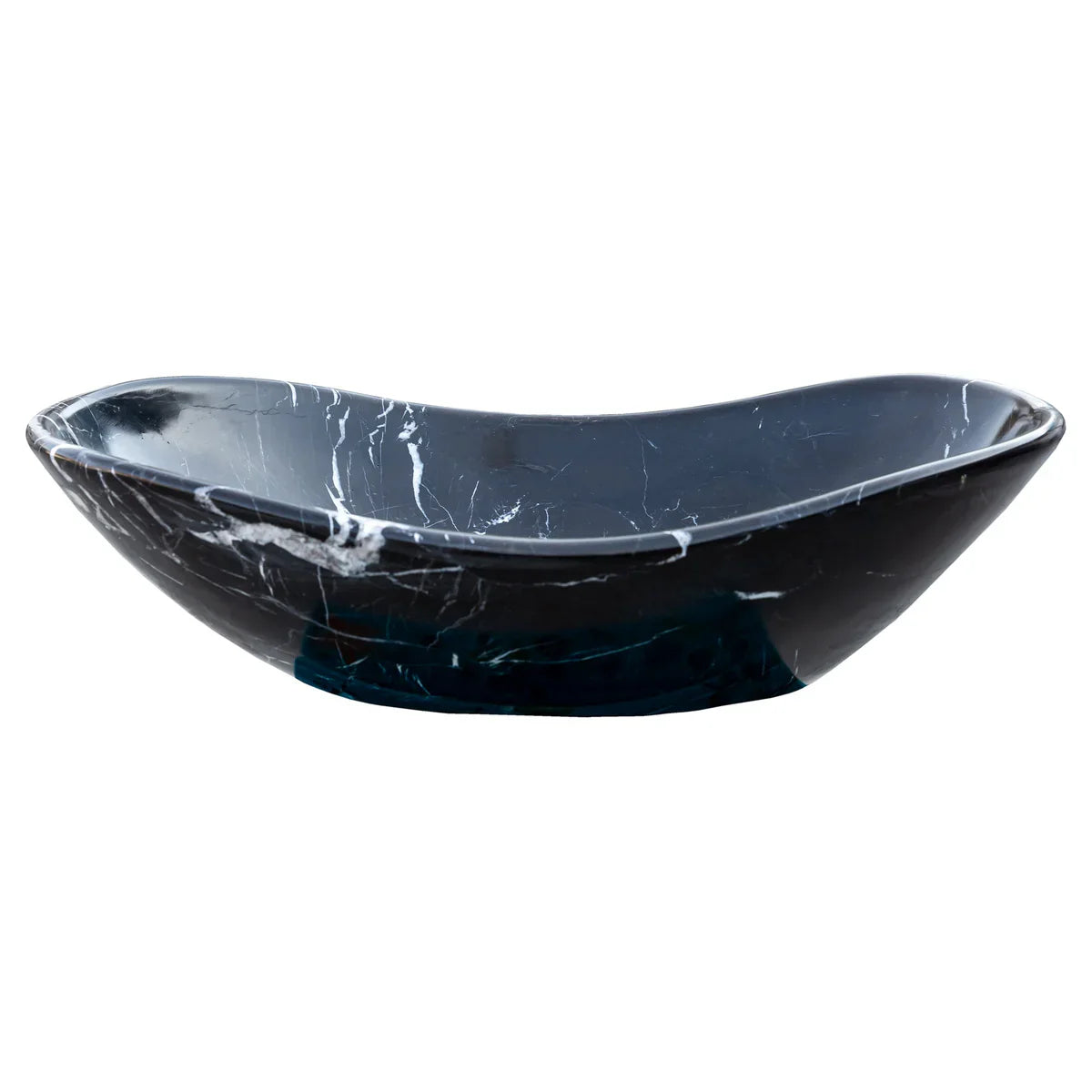 Elegant black marble surface showcasing luxurious and sophisticated interior design elements