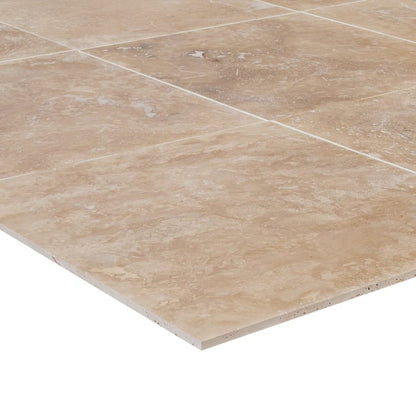 Elegant travertine stone surface showcasing refined texture and timeless natural beauty for sophisticated design