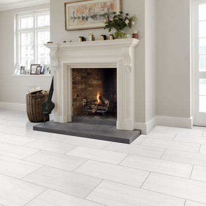 Bianco Dolomite Standard Marble Polished Floor and Wall Tile - Livfloors Collection.