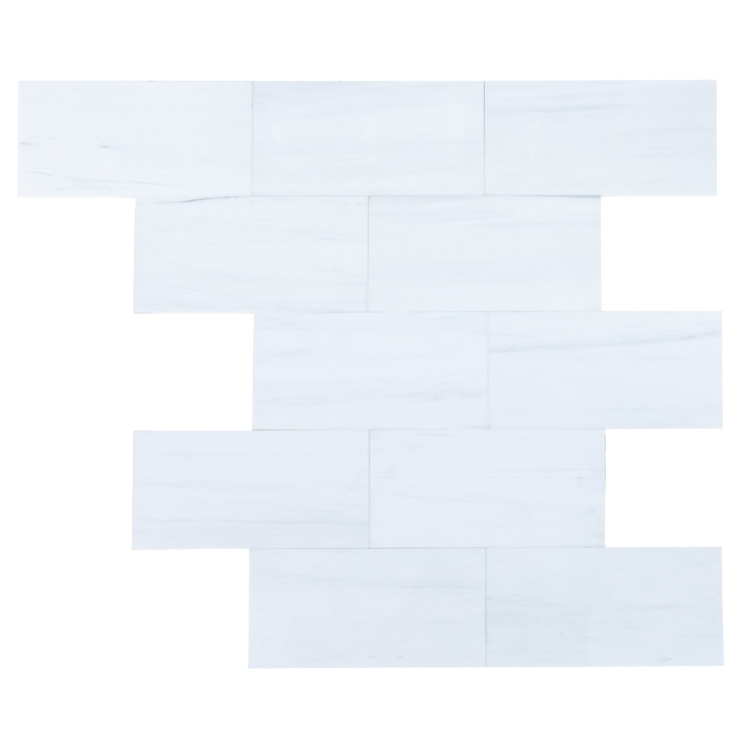 Bianco Dolomite Standard Marble Polished Floor and Wall Tile - Livfloors Collection.