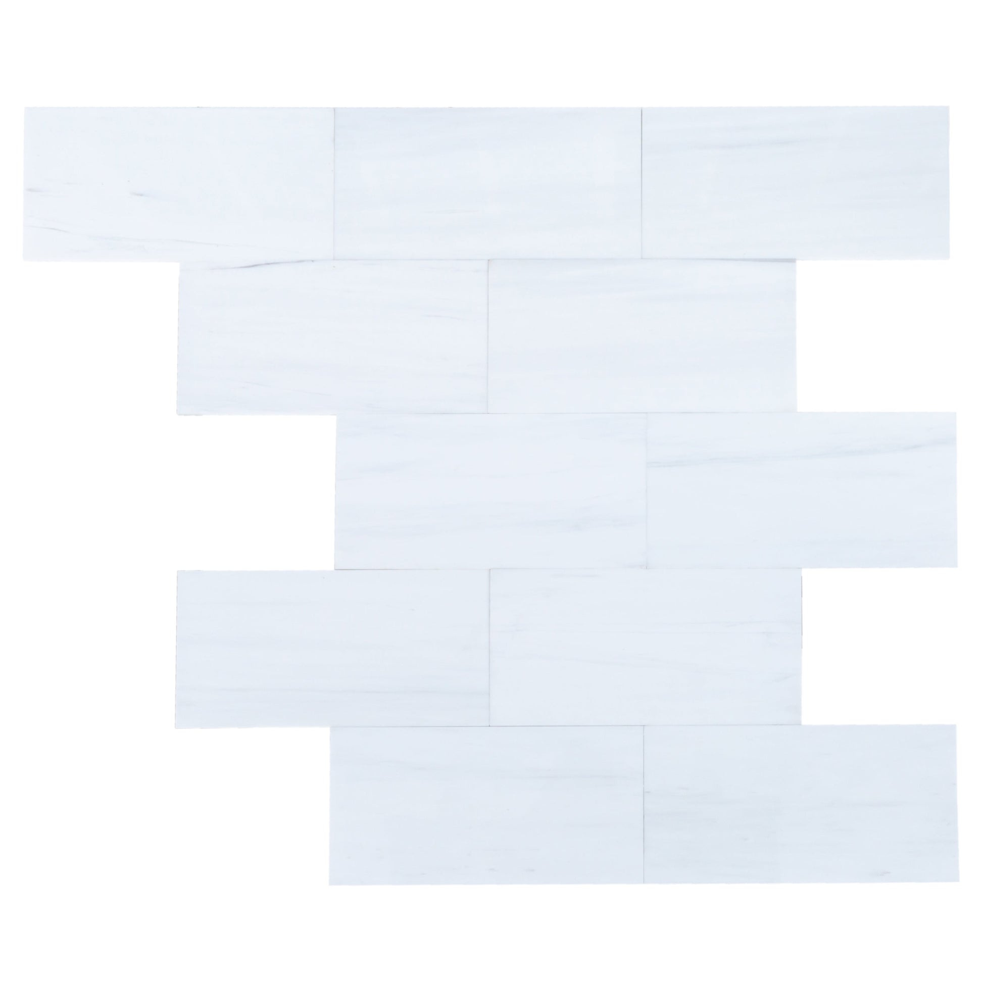 Bianco Dolomite Standard Marble Polished Floor and Wall Tile - Livfloors Collection.