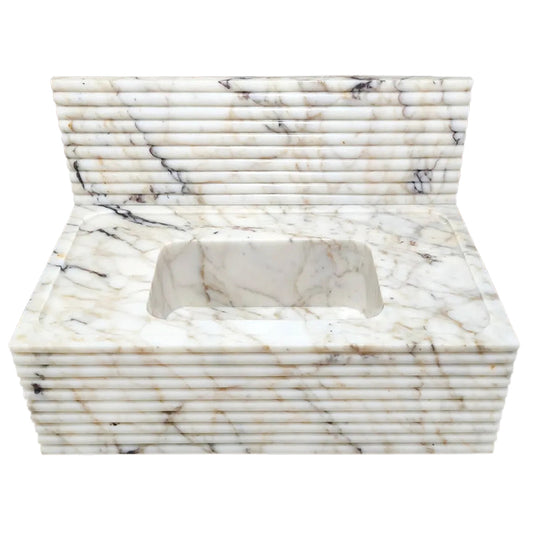 Elegant Calacatta Viola and Gold Marble design showcasing luxury textures for sophisticated interior decor