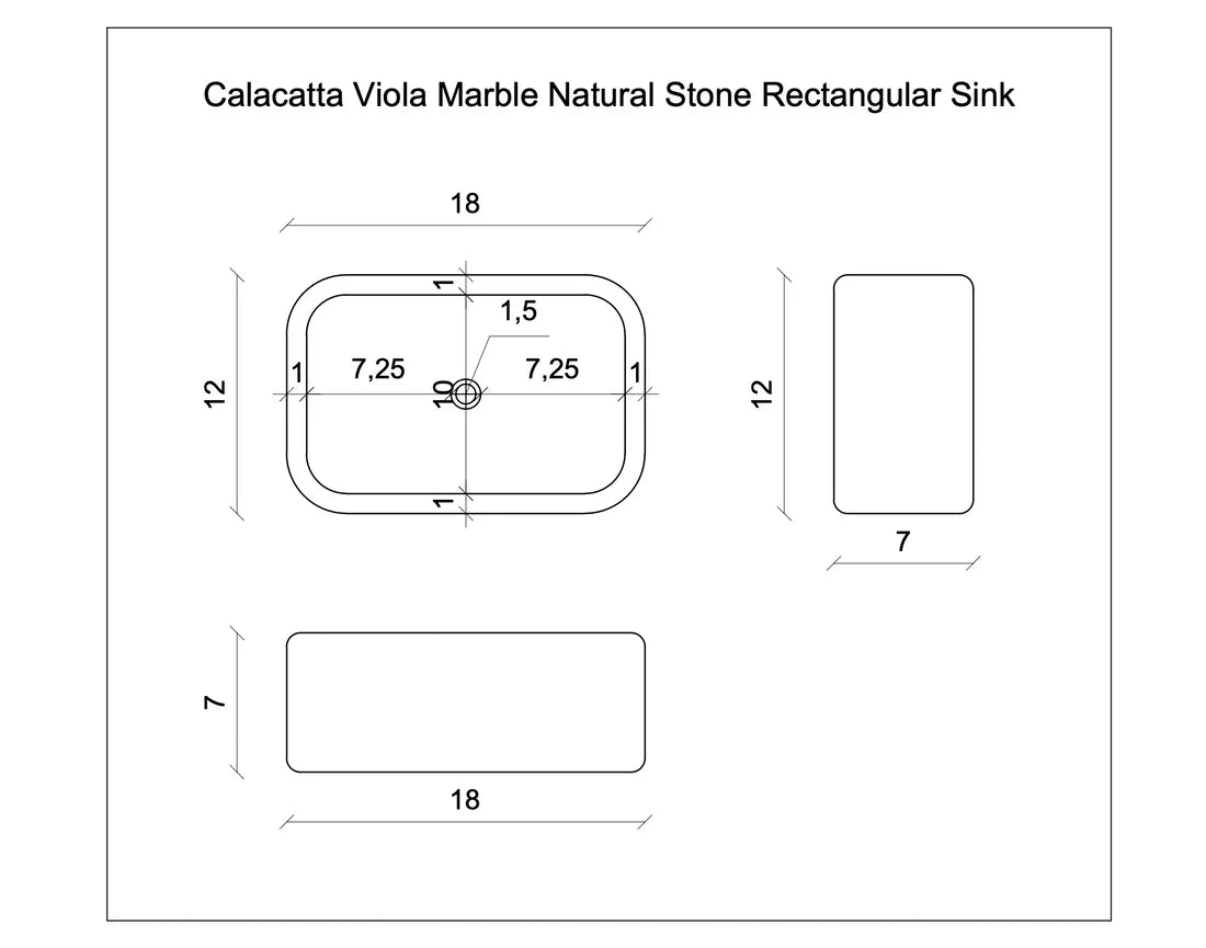Calacatta Viola wall-mount sink with elegant marble design, perfect for modern bathroom decor