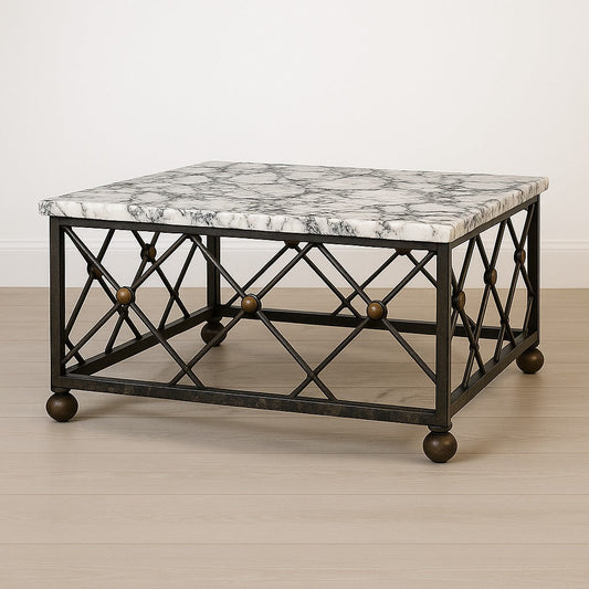 Elegant marbletop coffee table showcasing sophisticated design and durable craftsmanship for modern living spaces.
