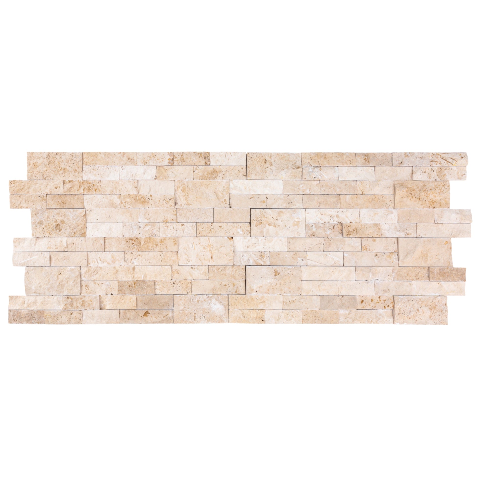 Elegant travertine tiles showcasing natural stone texture, perfect for sophisticated flooring and wall designs.
