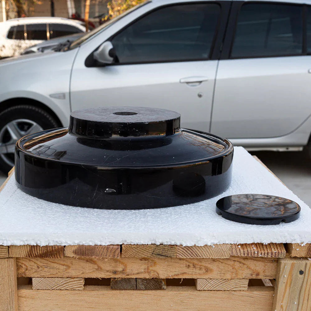 Elegant Toros Black Marble slab showcasing intricate natural patterns perfect for sophisticated interior designs