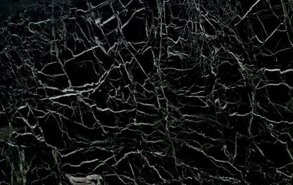 Polished elegance of Petroleum Green Marble showcasing luxurious natural stone for sophisticated interior design