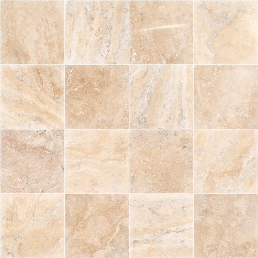 Elegant travertine tile flooring showcasing natural stone beauty and sophisticated design for upscale interiors.