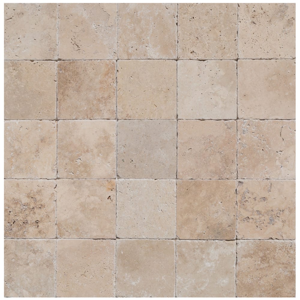 Riverbed scene showcasing smooth travertine stones along the water's edge, highlighting natural textures and serene beauty.