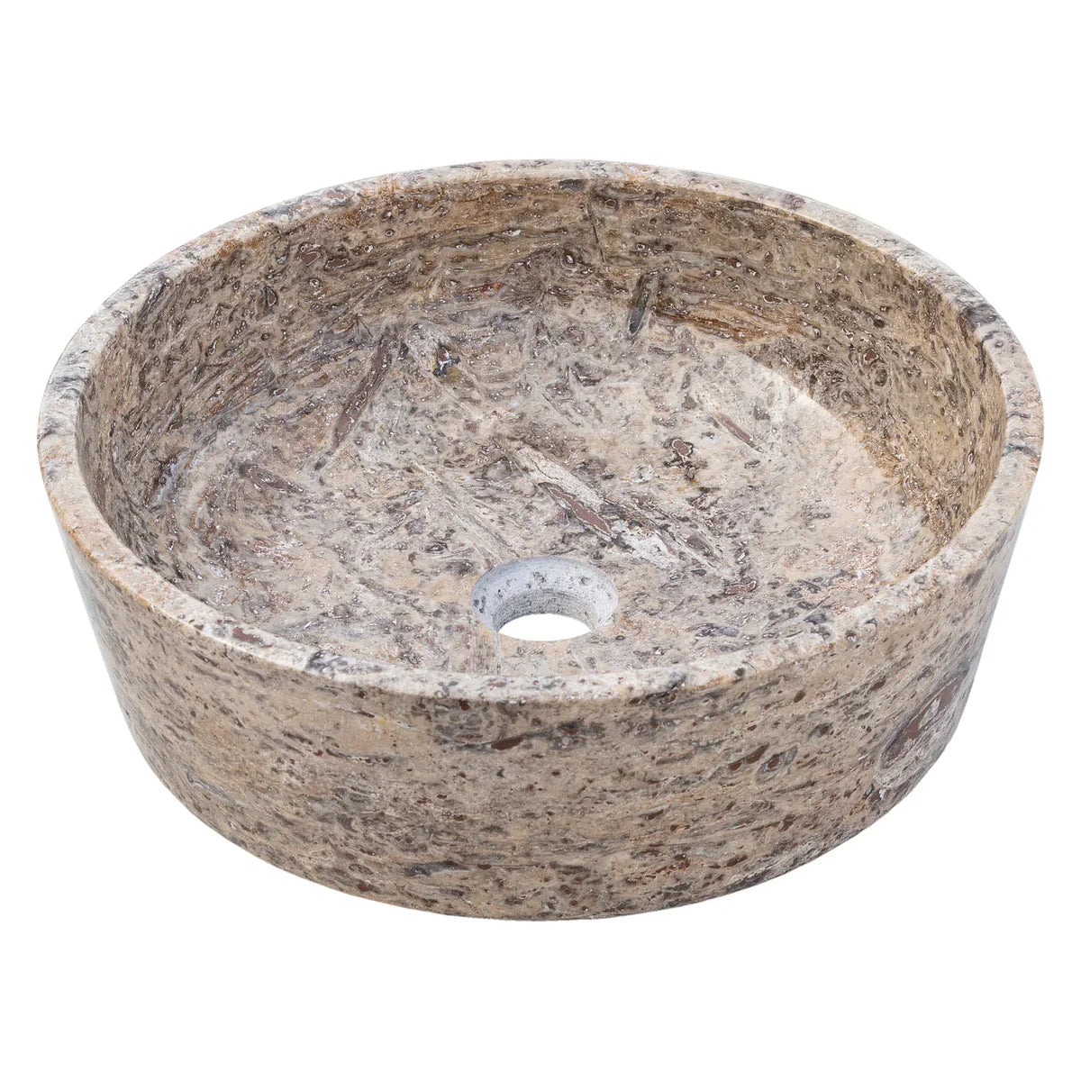 Elegant silver accents complement natural travertine textures in sophisticated interior designs.