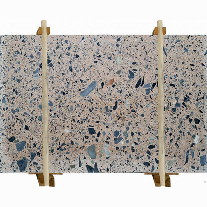 Elegant terrazzo and marble flooring featuring intricate patterns for sophisticated interior design aesthetics.