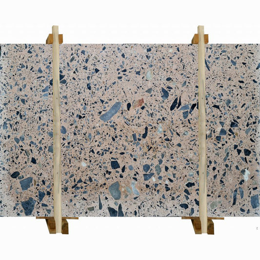 Elegant terrazzo and marble flooring featuring intricate patterns for sophisticated interior design aesthetics.