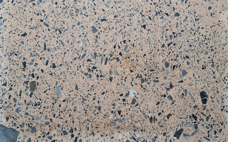 Elegant terrazzo and marble flooring featuring intricate patterns for sophisticated interior design aesthetics.