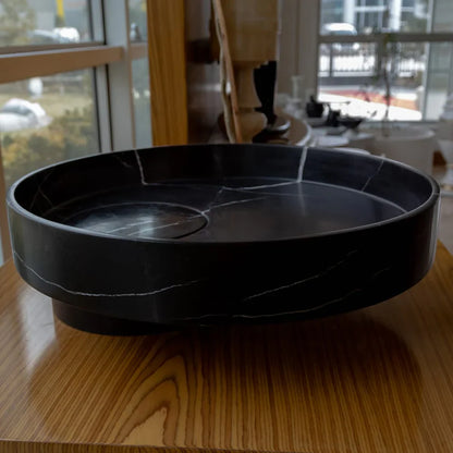Premium Toros statue crafted from elegant Black Marble, exemplifying luxury and refined craftsmanship.