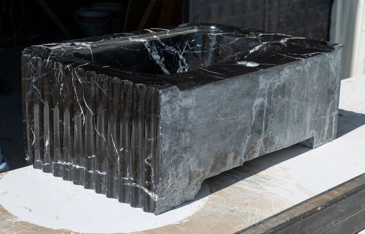 Elegant marble surface showcasing refined craftsmanship and timeless aesthetic appeal in interior design.
