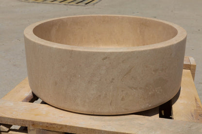 Elegant travertine bathroom sinks showcasing natural stone beauty and sophisticated home design